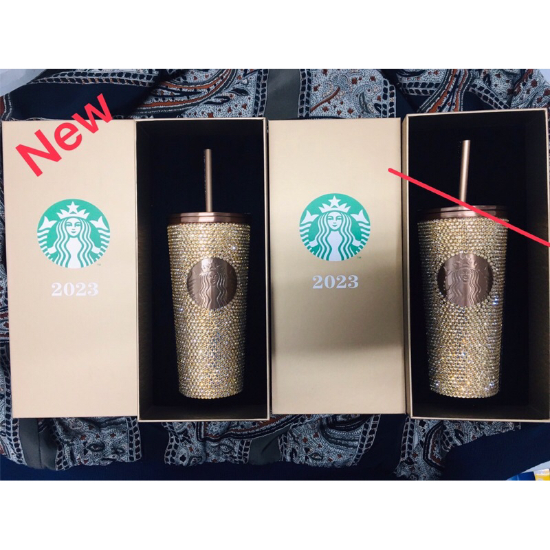 Starbucks 25th / แก้วสตาร์บัค 25ปี /bling gold /copper / blue bling (16oz)แท้100% มือ1(สินค้าพร้อมส่