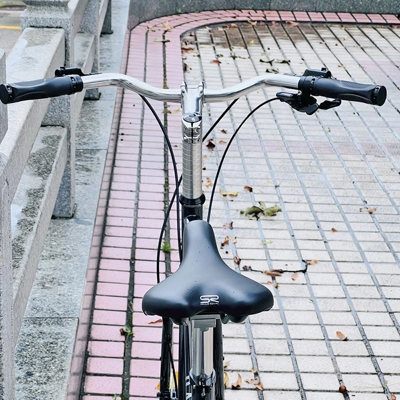 แฮนด์จักรยาน DARKROCK M Handlebar Silver 25.4*600mm สีเงินแววสวย ใช้ในเมือง ชีวิตประจำวัน ใช้ทัวร์ริ่ง ก็สบายๆ thumbnail 6