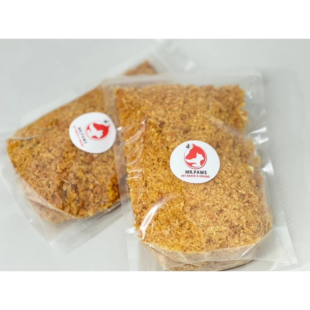MR.Paws เนื้อไก่สับอบแห้ง 500g ผงโปรตีนโรยอาหารหมา-แมว thumbnail 5