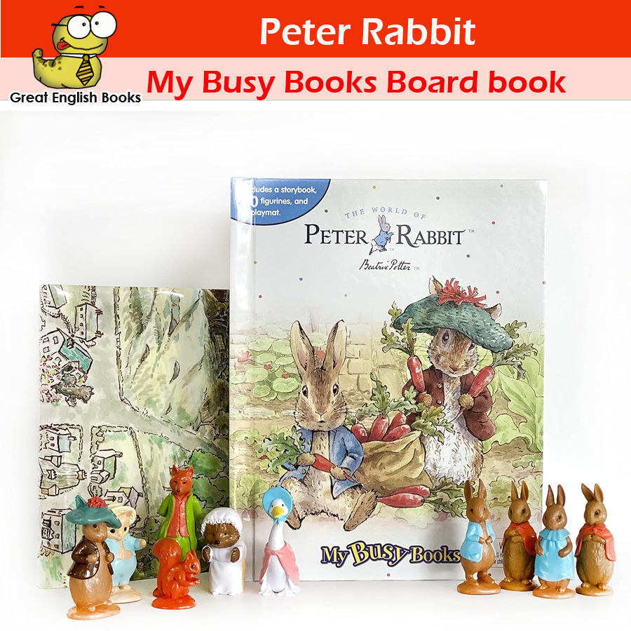 (ใช้โค้ดรับcoinคืน10%ได้)*Original* หนังสือบอร์ดบุ๊คโมเดล 10ตัว The World of Beatrix Potter / Peter Rabbit My Busy Books