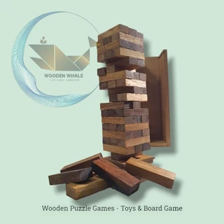 เกมตึกถล่มไม้ (The Tower Game) ผลิตจากไม้เนื้อแท้ มาตรฐานการผลิต เสริมสร้างพัฒนาการ