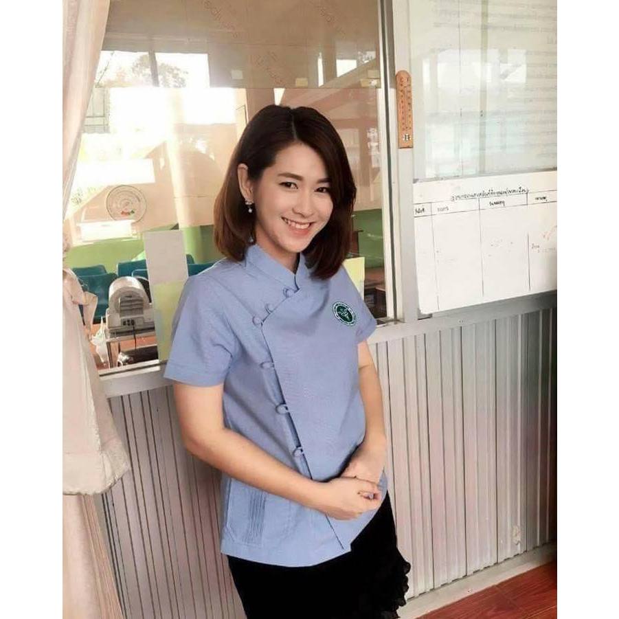 เสื้อสาธารณสุขรุ่นตันหยงคอป้ายจีน