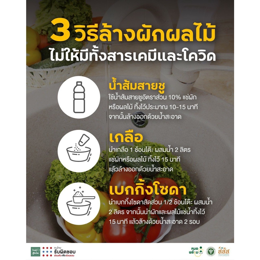 [300 กรัม x 3 ถุง] เบคกิ้งโซดา เกรดอาหาร ใช้ล้างผักผลไม้ได้ (Baking Soda) (Food Grade) ตราสตาร์ - รูปที่ 5