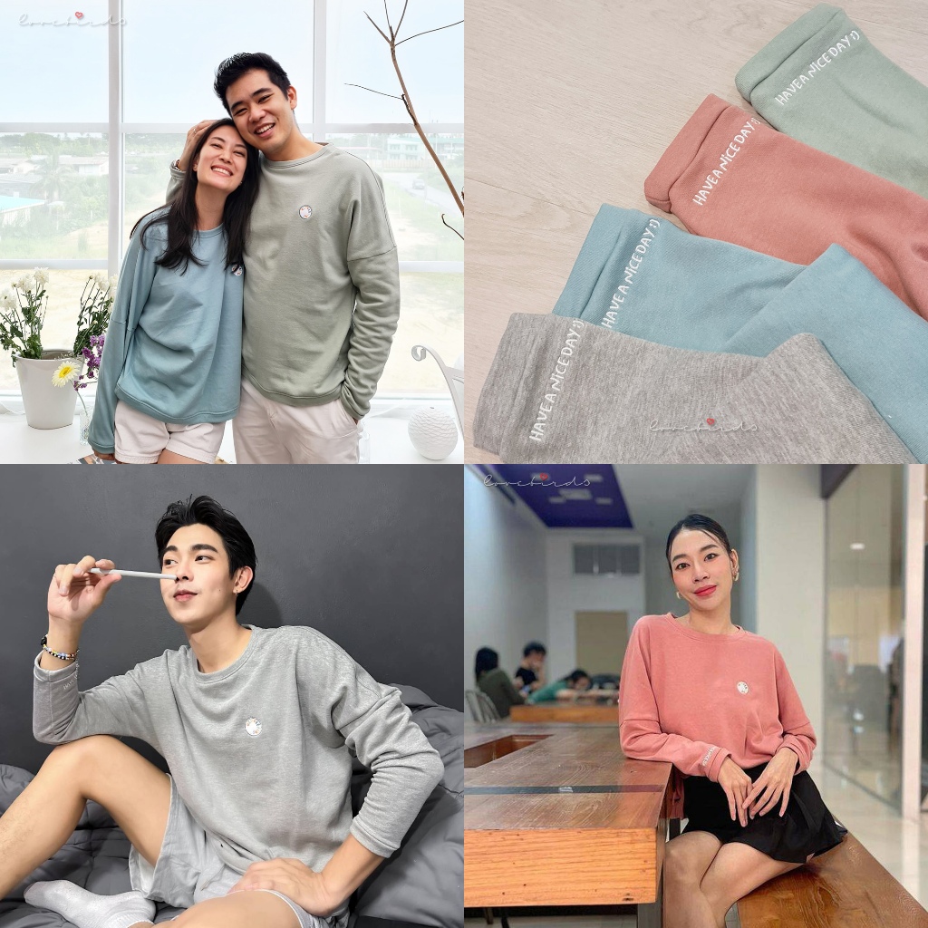 FRENCH TERRY SWEATER เสื้อกันหนาวโอเวอร์ไซส์เกาหลี Limited Edition มี 2ไซส์