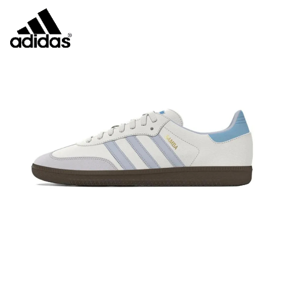 Adidas originals Samba OG white blue ของแท้ 100 % รองเท้าผู้ชาย รองเท้าผู้หญิง