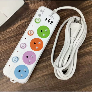 Paeปลั๊กไฟ มาตรฐาน มอก 3ช่อง 4ช่อง [USB-C] สายไฟมาตรฐาน ปลอดภัย