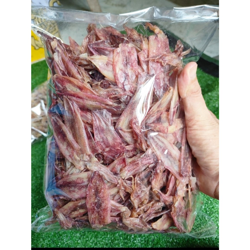ปลาหมึกเจาะตาเรือไดร์500กรัม