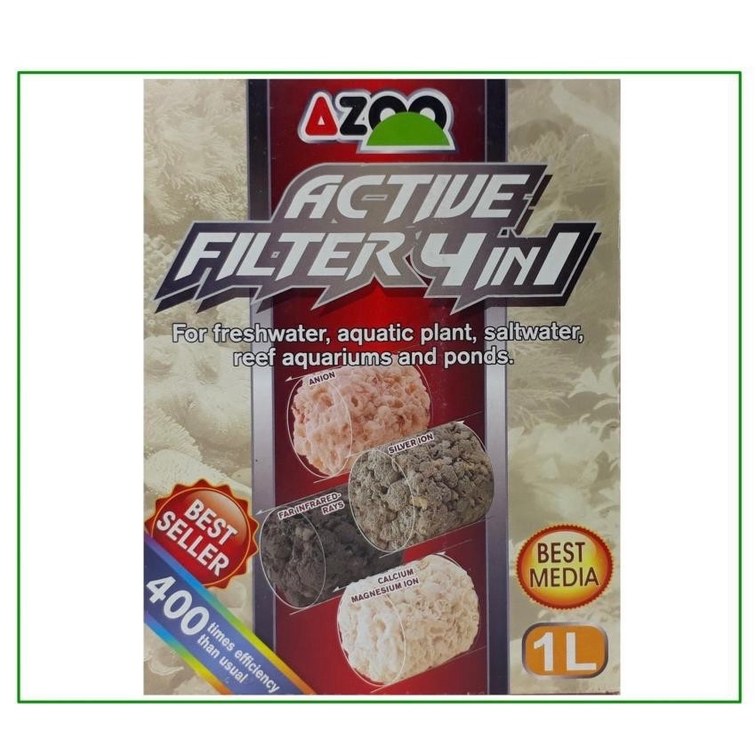 AZOO วัสดุกรองอย่างดี Active Filter 4 in 1