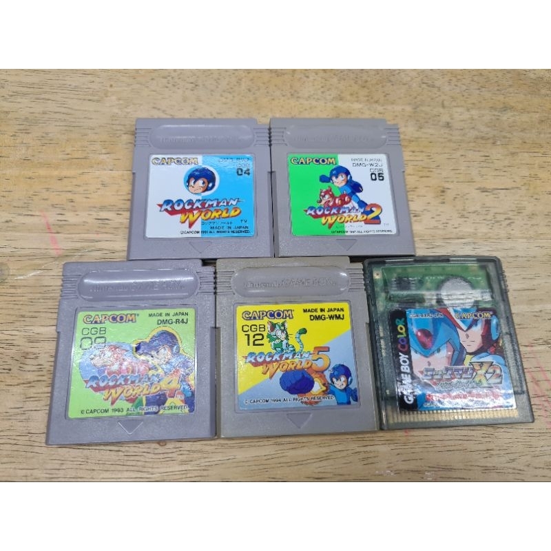 Gameboy Rockman World 1,2,4,5,X2