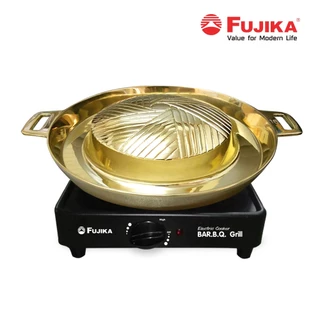 FUJIKA เตาบาร์บีคิวไฟฟ้า รุ่น FB-1350 พร้อมกระทะทองเหลือง เตาบาร์บีคิว เตาปิ้งย่าง กระทะทองเหลือง เตาหมูกระทะ