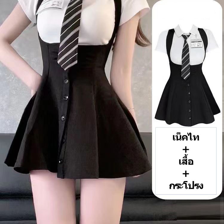 JK, กระโปรง + เน็คไท + เสื้อ，ชุดยูนิฟอร์ม, กระโปรงสั้นเซ็กซี่