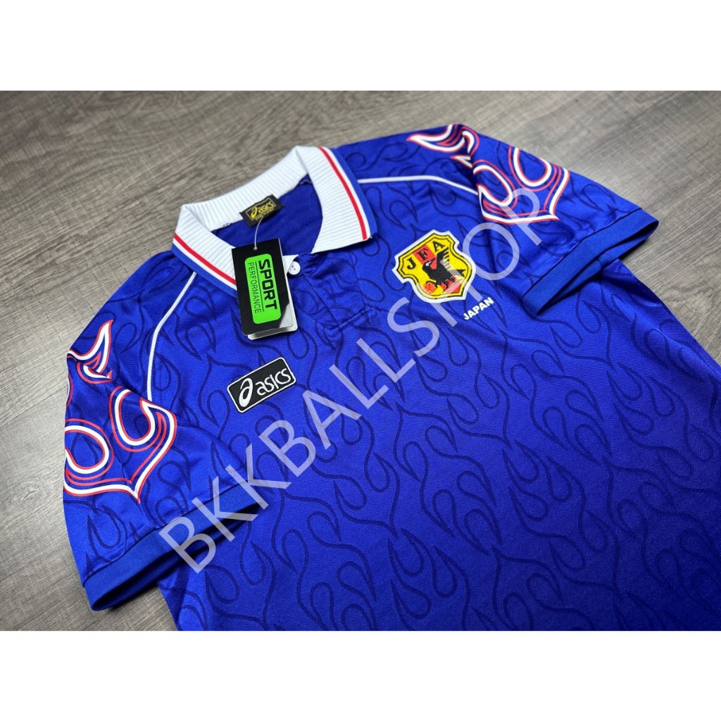 [Retro] - เสื้อฟุตบอล ย้อนยุค ทีมชาติ Japan Home ญี่ปุ่น เหย้า ฟุตบอลโลก ปี 1998
