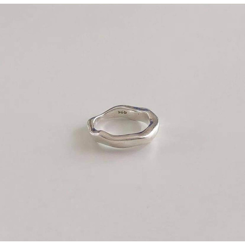 Winterwinter Jewelry Silver925 : เครื่องประดับเงินแท้925 แหวนเงินแท้ ทรงฟรีฟอร์ม freeform ( ราคาต่อวง )