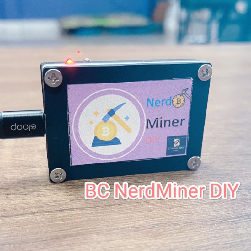 Nerd Miner Diy by BCProgramming เครื่องขุด Solo BTC Lottrry BTC รับประกัน 1 เดือน มีอะไหล่ทุกชิ้น