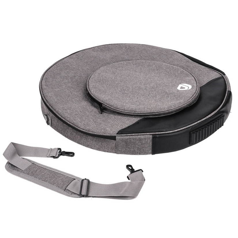 [ส่งด่วน!] กระเป๋าแฉกลม D&J AX-60 สียีนส์เทา บุโฟม EPE หนา 12 มม. กันกระแทกดี กระเป๋าฉาบ กระเป๋าใส่แฉ มีสายสะพาย/หูหิ้ว