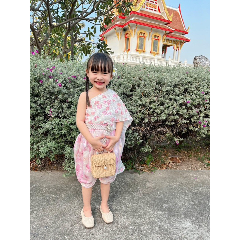 ชุดไทยเด็ก ชุดลอยกระทง ชุดไทยสไบ (A022)