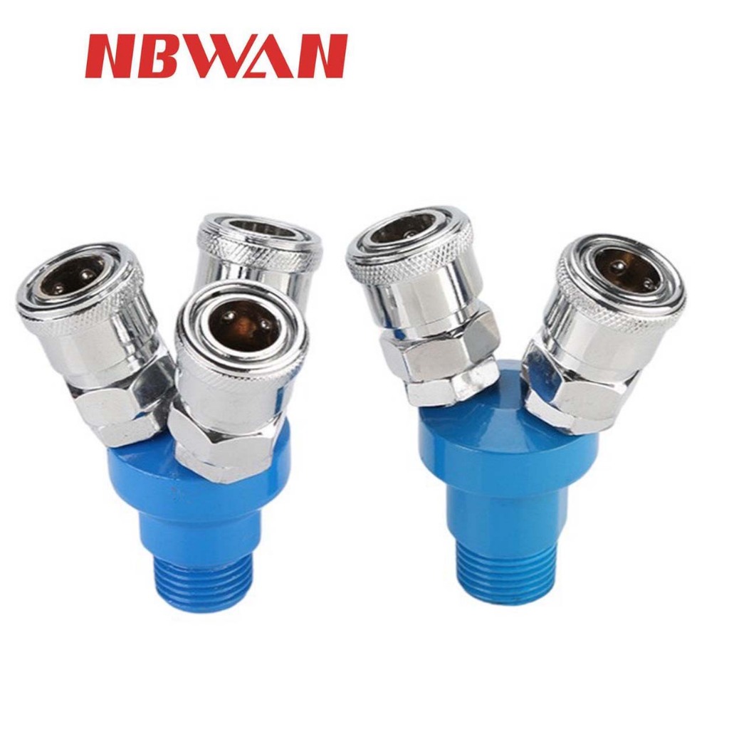 NBWAN ข้อต่อคอปเปอร์  2ทาง/3ทาง เกลียวนอก1/2 เกลียวใน 1/4