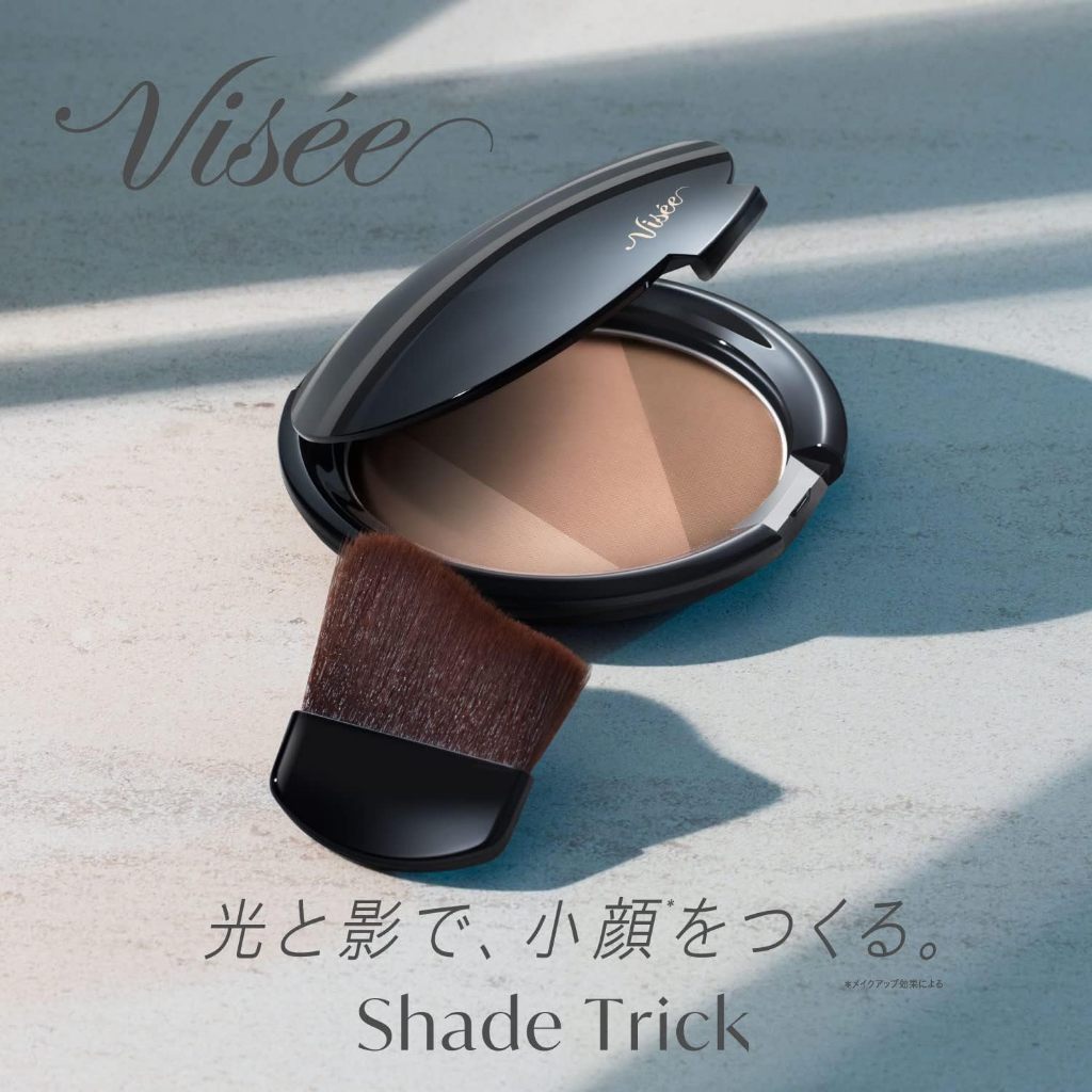 [ส่งจากญี่ปุ่น] Visee Shade Trick Br300 เฉดดิ้งบรอนเซอร์ สีน้ําตาล ขนาดกลาง 8.5 กรัม พร้อมแปรง
