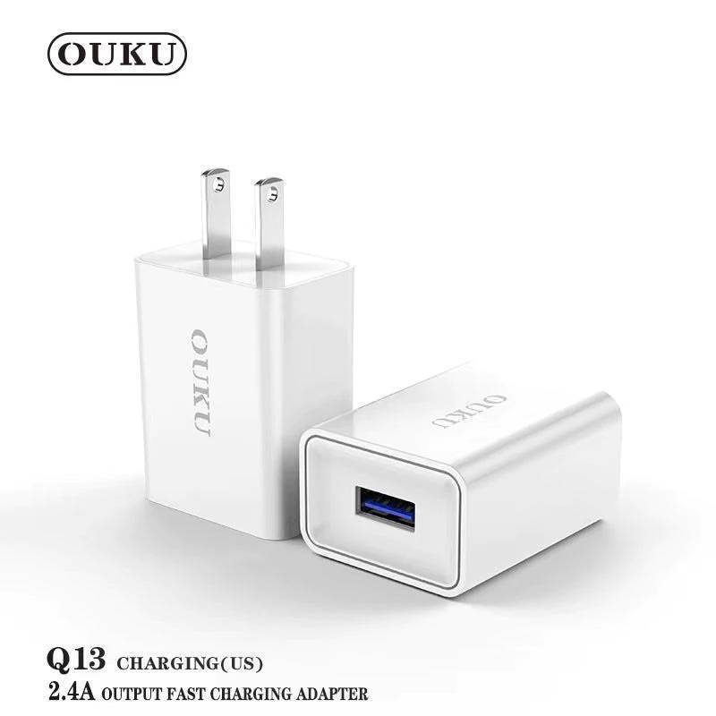 OUKU Q13 สายชาร์จ + หัวชาร์จ งานแท้ ชาร์ตเร็ว 2.4 A ทุกรุ่น ชุดสายชาร์ต พร้อมส่ง