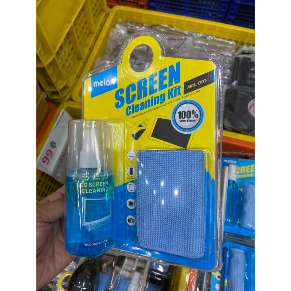 ส่งจากไทย Melon Screen Cleaning Kit MCL-003 น้ำยาเช็ดหน้าจอ พร้อมผ้าเช็ด พร้อมส่ง เช็ดได้ทั้งจอคอม จอทีวี จอมือถือ อื่นๆ