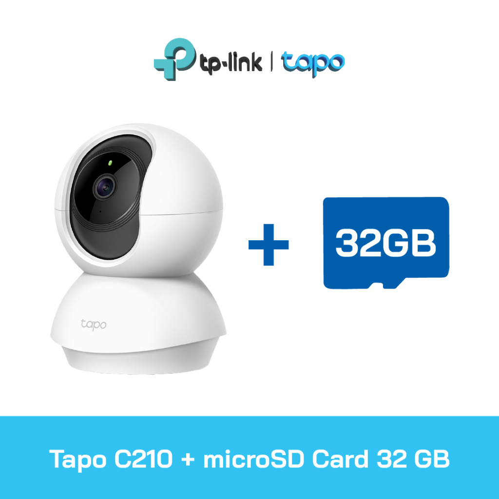 TP-LINK|TAPO กล้องวงจรปิด WIFI 3 ล้านพิกเซล รุ่น Tapo C210 (เลือกหน่วยความจำได้)