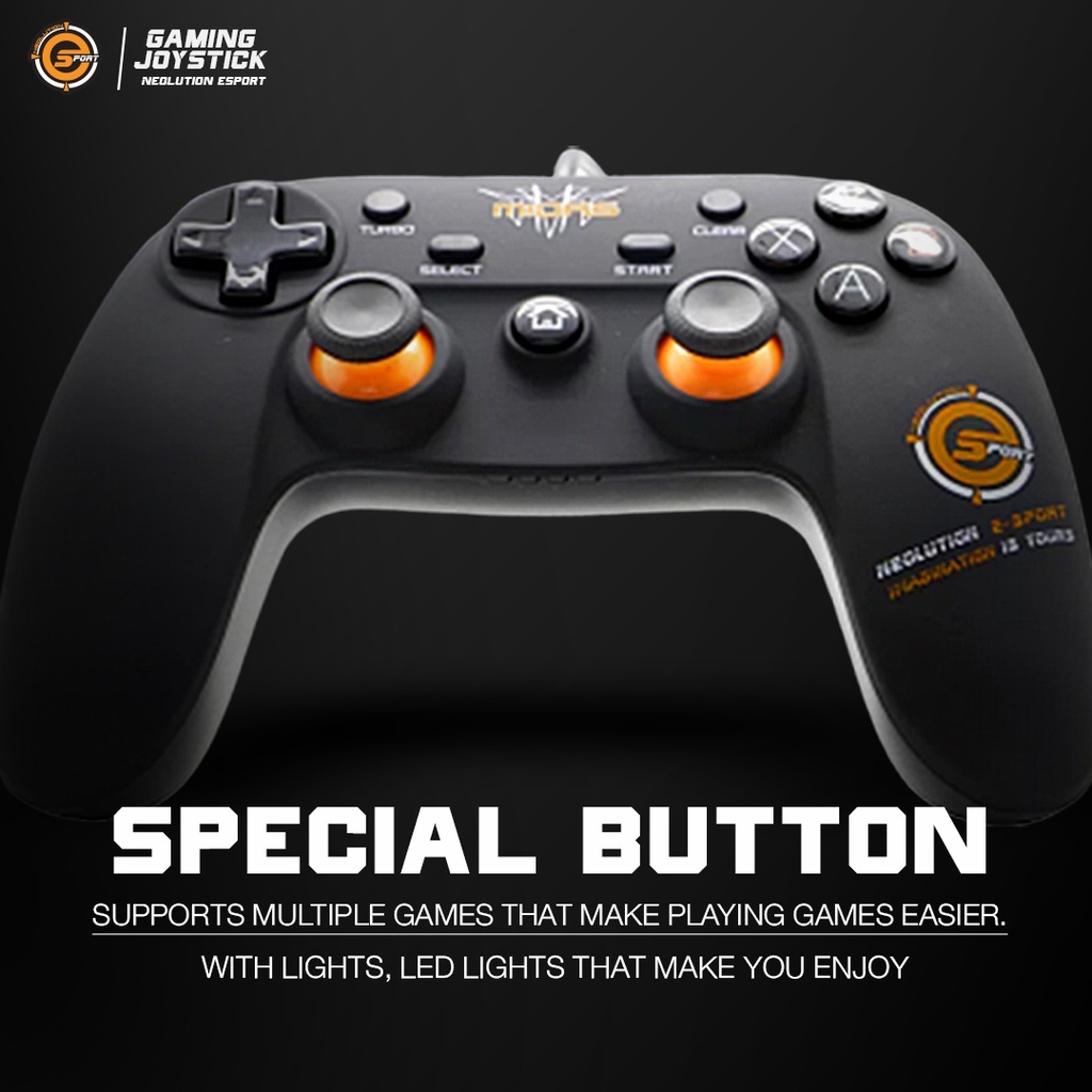 จอยเกม E-Sport Gaming LED การสัมผัสดีมากๆ เสียบแล้ว เล่นได้เลยไม่ต้องติดตั้ง