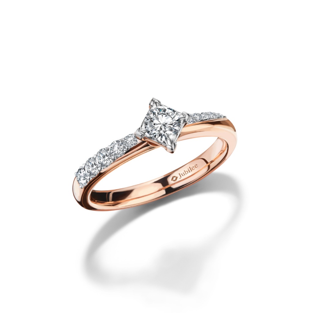Jubilee Diamond แหวนเพชร Arrow of LoVe Solitaire Ring เพชรแท้ เพชรน้ำ 99 - รูปที่ 4