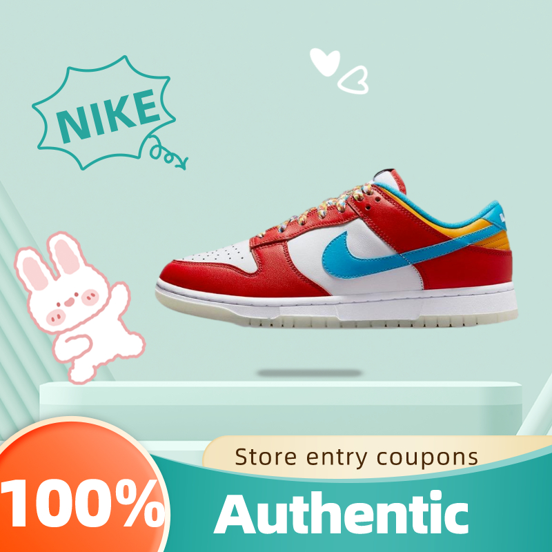 Lebron James X Nike Dunk Low QS "Fruity Pebbles" (DH8009-600) สินค้าลิขสิทธิ์แท้ Nike รองเท้า