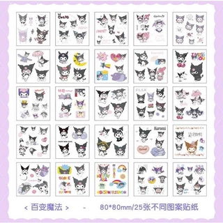 สติกเกอร์ PVC ลายการ์ตูนน่ารัก สําหรับติดตกแต่ง จํานวน 25 ชิ้น