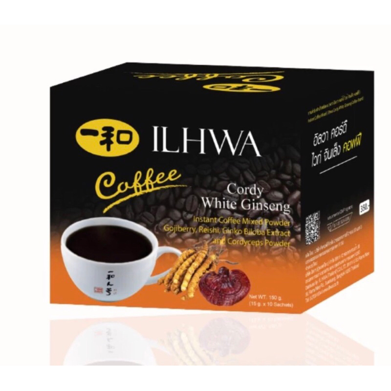 กาแฟโสม 🇰🇷🇰🇷 อิลวา ILHWA  ผสม ถังเช่า