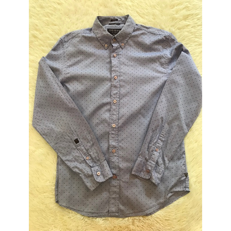 เสื้อเชิ้ตแขนยาว-Guess-Slim-Fit-M