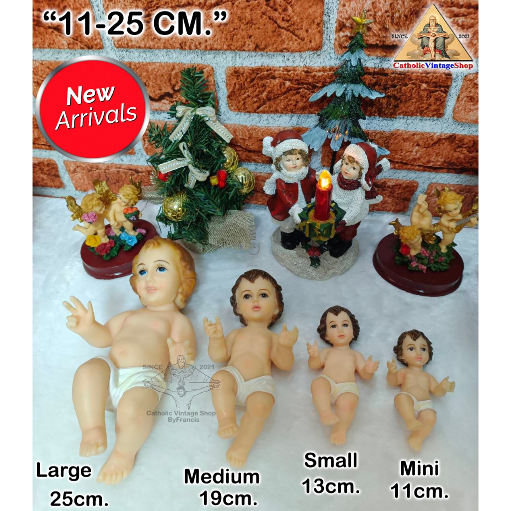 รูปปั้น พระกุมารเยซูเจ้า Baby Jesus พระเยซูบังเกิด คริสต์มาส คาทอลิก Catholic คริสต์ Statue Figurine religion