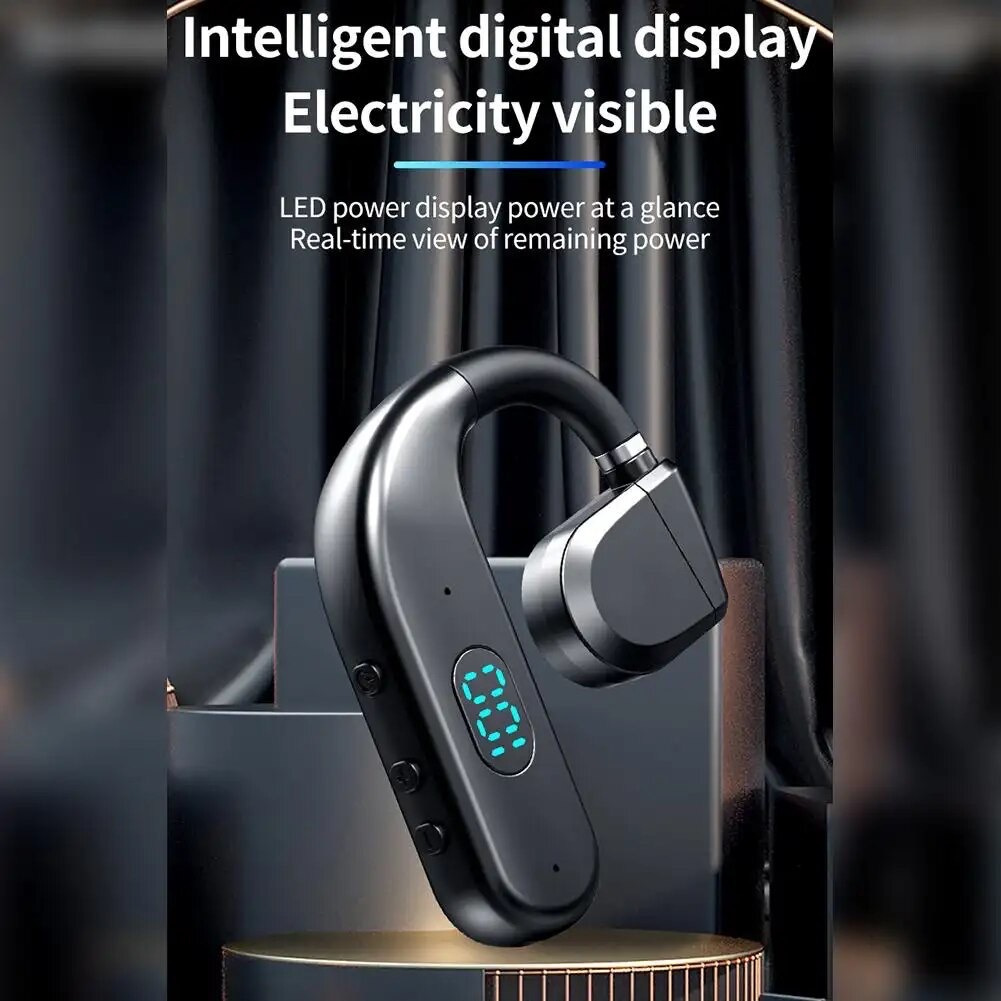 หูฟังบลูทูธ Bone Conduction Kawa T50 กันน้ำ บลูทูธ 5.3 แบตอึดคุยต่อเนื่อง 30 ชม หน้าจอ LED แสดง % แบตเตอรี่ หูฟังไร้สาย