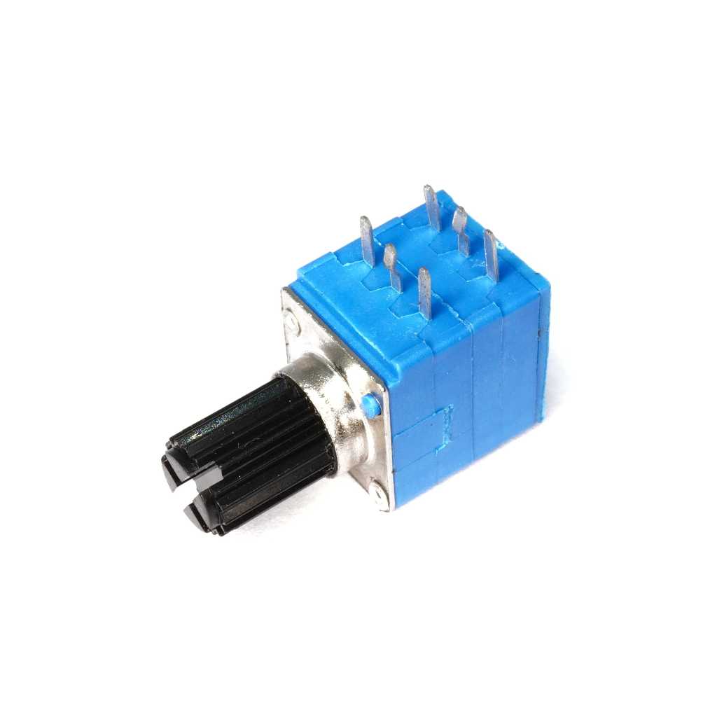 วอลลุ่ม Volume Potentiometer 2 ชั้น 6 ขา (RK92TG-A) อะไหล่แอมป์รถยนต์