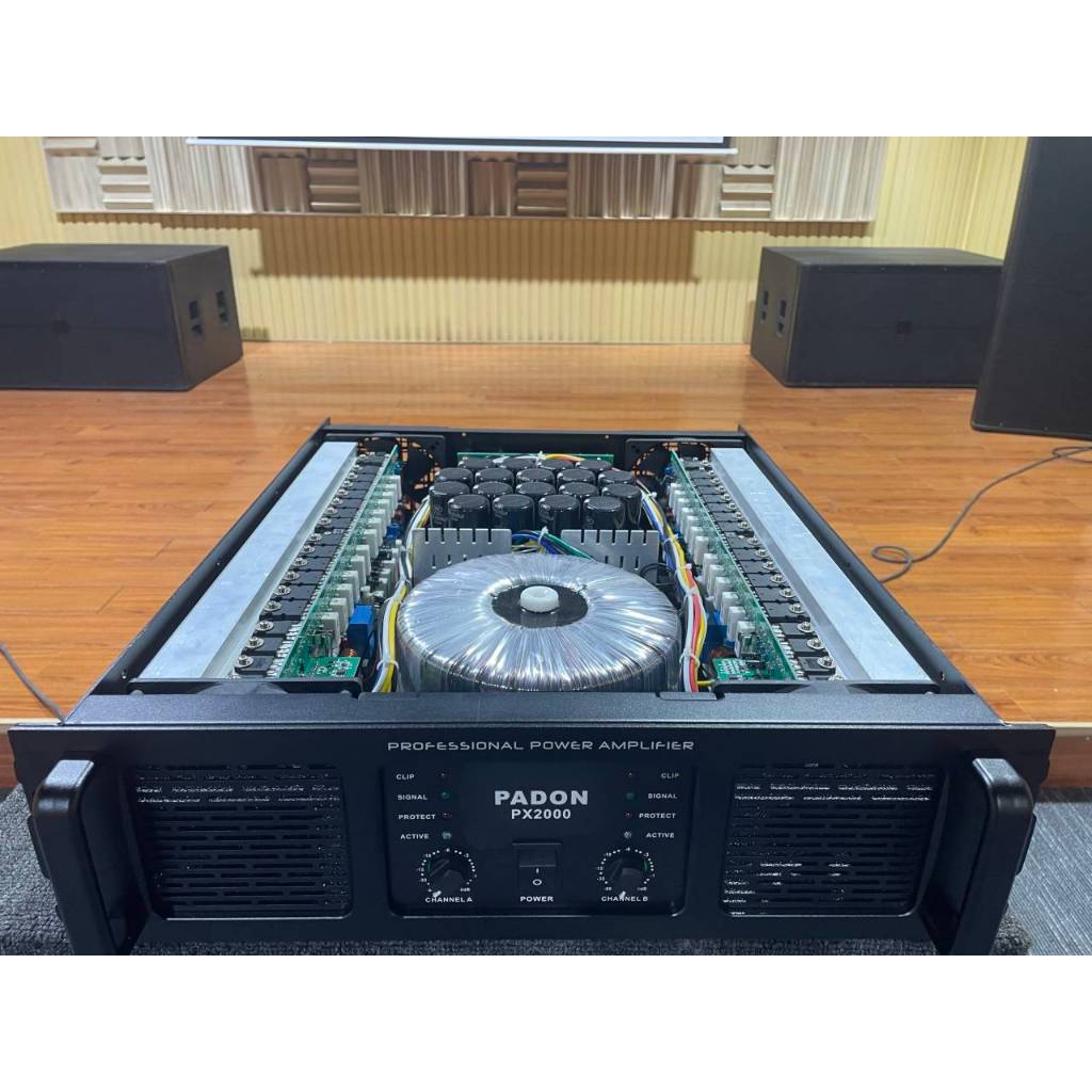 PADON Professional amplifier, 3u. two channel, audio amplifier, high-power. เครื่องขยายเสียงระดับมืออาชีพ