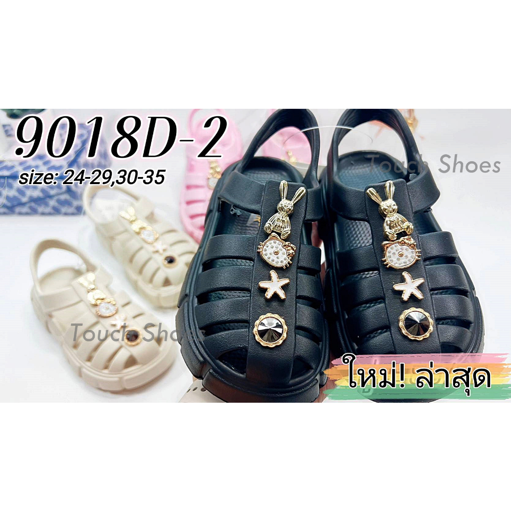 ใหม่!!รองเท้าแตะรัดส้นสไตล์เกาหลี-No.9018D-2