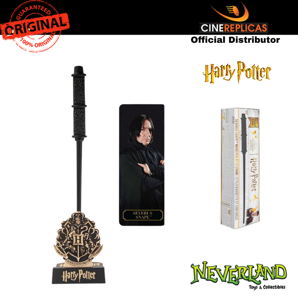 (Cinereplicas) Harry Potter Snape Deluxe Wand Pen with Stand & Bookmark Cinereplicas
