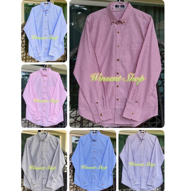 👔เสื้อเชิ้ตคอปก&คอจีนผ้าริ้วแขนยาว👔 ผ้า Oxford ทรงสลิม คัตติ้งเนี๊ยบมากกกก✨✨