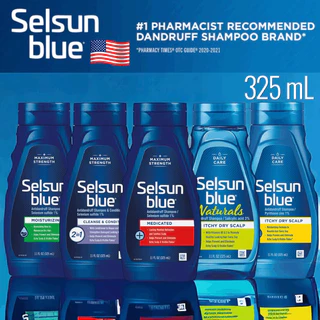 ของแท้🇺🇸แชมพูขจัดรังแค Selsun Blue Medicated Max Strength Dandruff Shampoo ขนาด 11 ออนซ์
