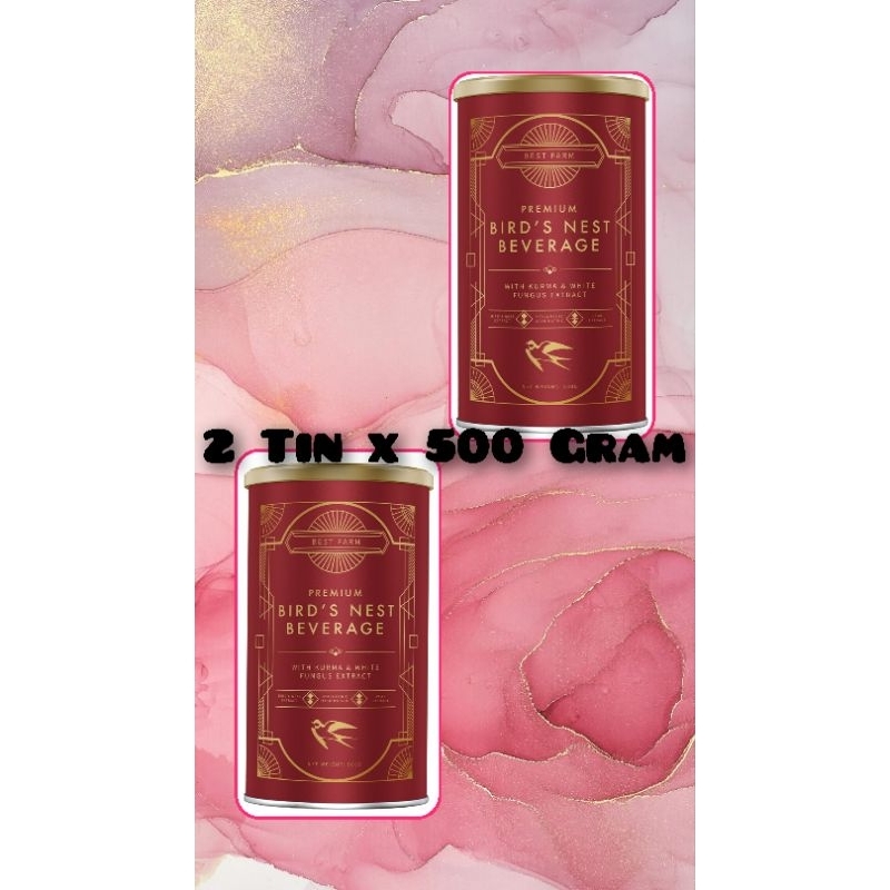 Premium Bird Nest Powder Drink Mix  Beverages 2 Tin x 500 gm
