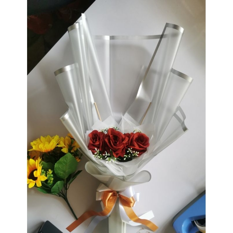 ช่อเปล่า​ ช่อธนบัตร​กุหลาบ​ 3​ ดอก​ แถมก้านซองธนบัตร​ 10​ ใบ