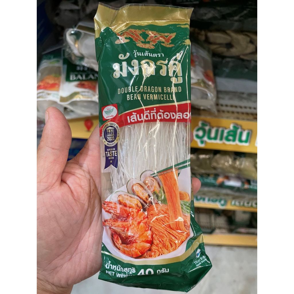 มังกรคู่ วุ้นเส้นแห้ง ขนาด 40 กรัม