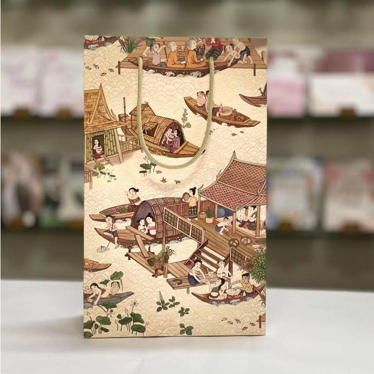 ถุงกระดาษลายไทย LS- GW.07101 – 5 pcs.