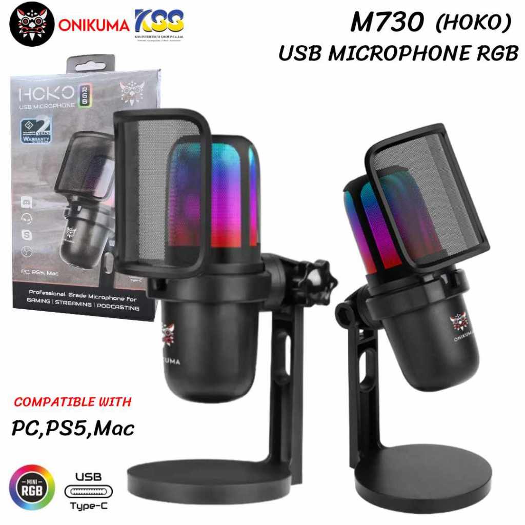 ONIKUMA HOKO RGB M730 USB MICROPHONE