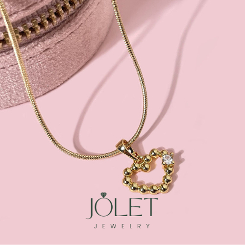 สร้อยแฟชั่น สไตล์เกาหลี สร้อยคอ จี้หัวใจ 18k ไม่ลอกไม่ดำใส่อาบน้ำได้