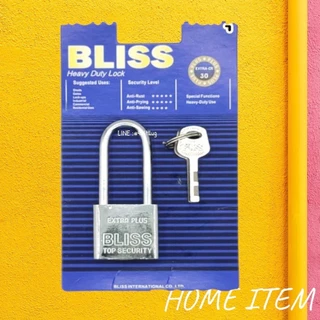 BLISS กุญแจขนาด 30มม ถึง 60มม มี2สี เงิน ทอง