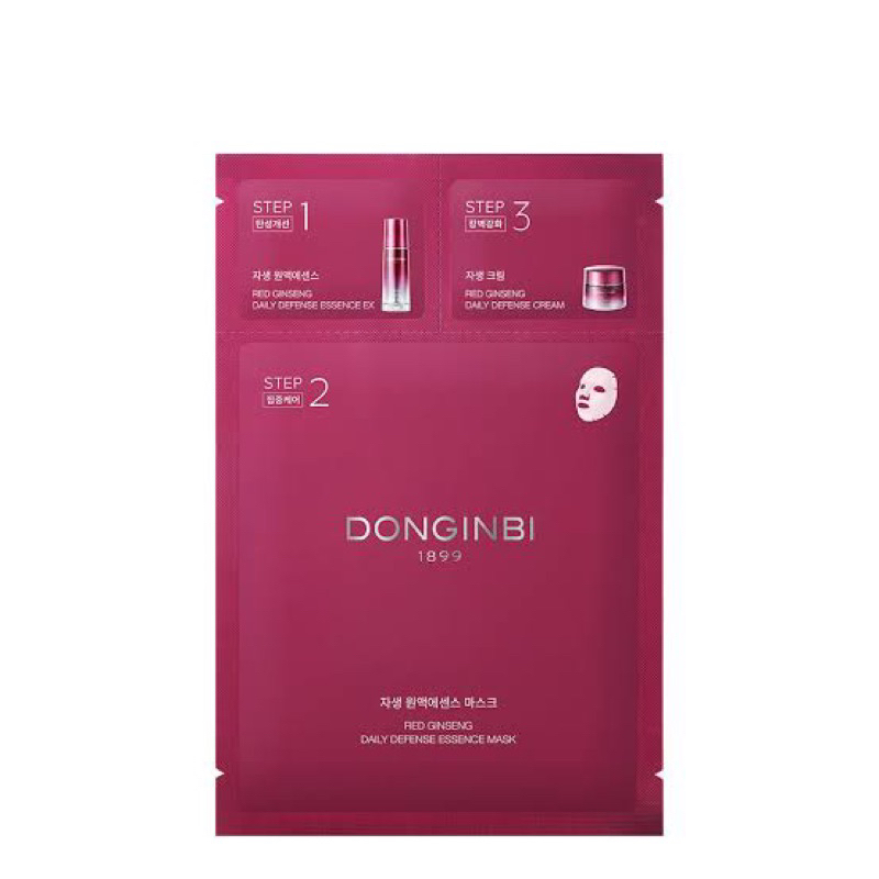 Donginbi 1899 Red Ginseng Daily Defense 3 step care mask 1 sheet