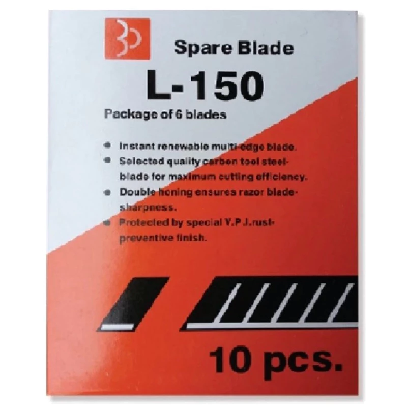 ( แพ็ค 1 กล่อง ) BP ใบมีด ใบมีดคัตเตอร์ รุ่น L-150 ขนาด 18 มม. บรรจุ 60 ใบ