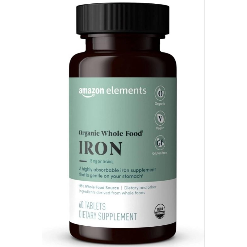 Organic Whole Food Iron, 60 tablets
