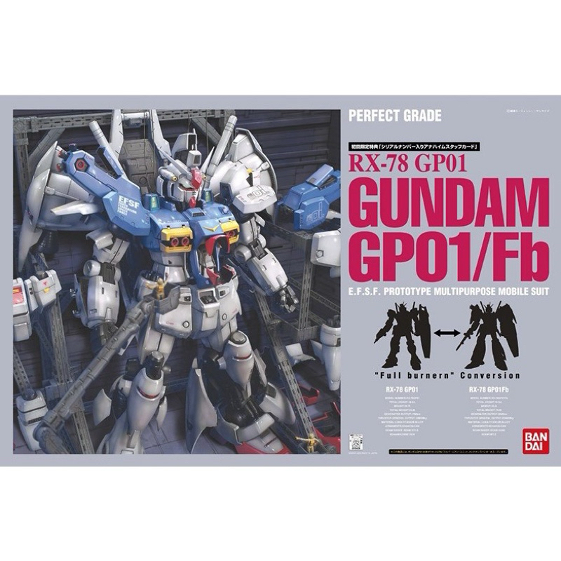 PG 1/60 Gundam GP01/FB มือ1 กล่องซีด และ ไม่สวย